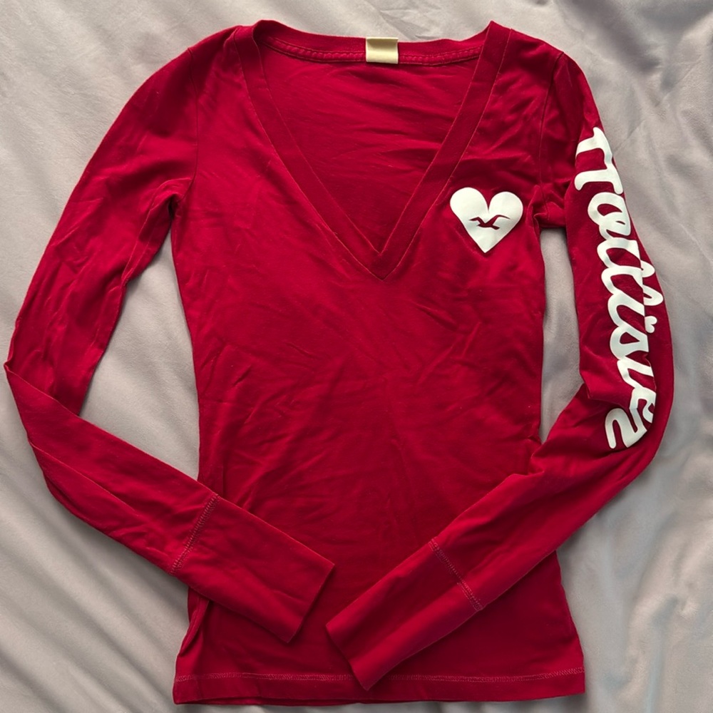 Hollister Fuchsia Long Sleeve Shirt - XS